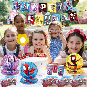 TLTSDWQ spider-themed plates create colorful dining moments and easy cleanup.