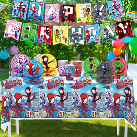 TLTSDWQ napkins with Spider decor for quick, tidy party touches.