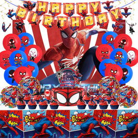 TLTSDWQ spider banner for birthdays, bright decor and photo-ready moments