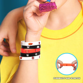 TLTSDWQ birthday decorations silicone wristbands bright wearables for guests