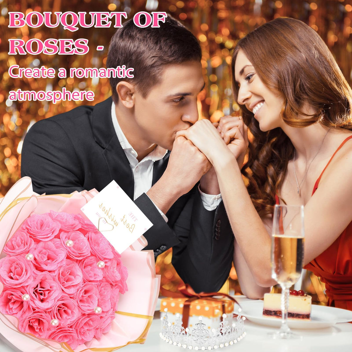 TLY Glitter Roses Bouquet DIY assembly kit for a personalized gift