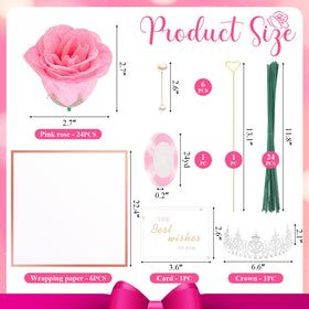 TLY Glitter Roses Bouquet wrapping paper bundle enhances presentation