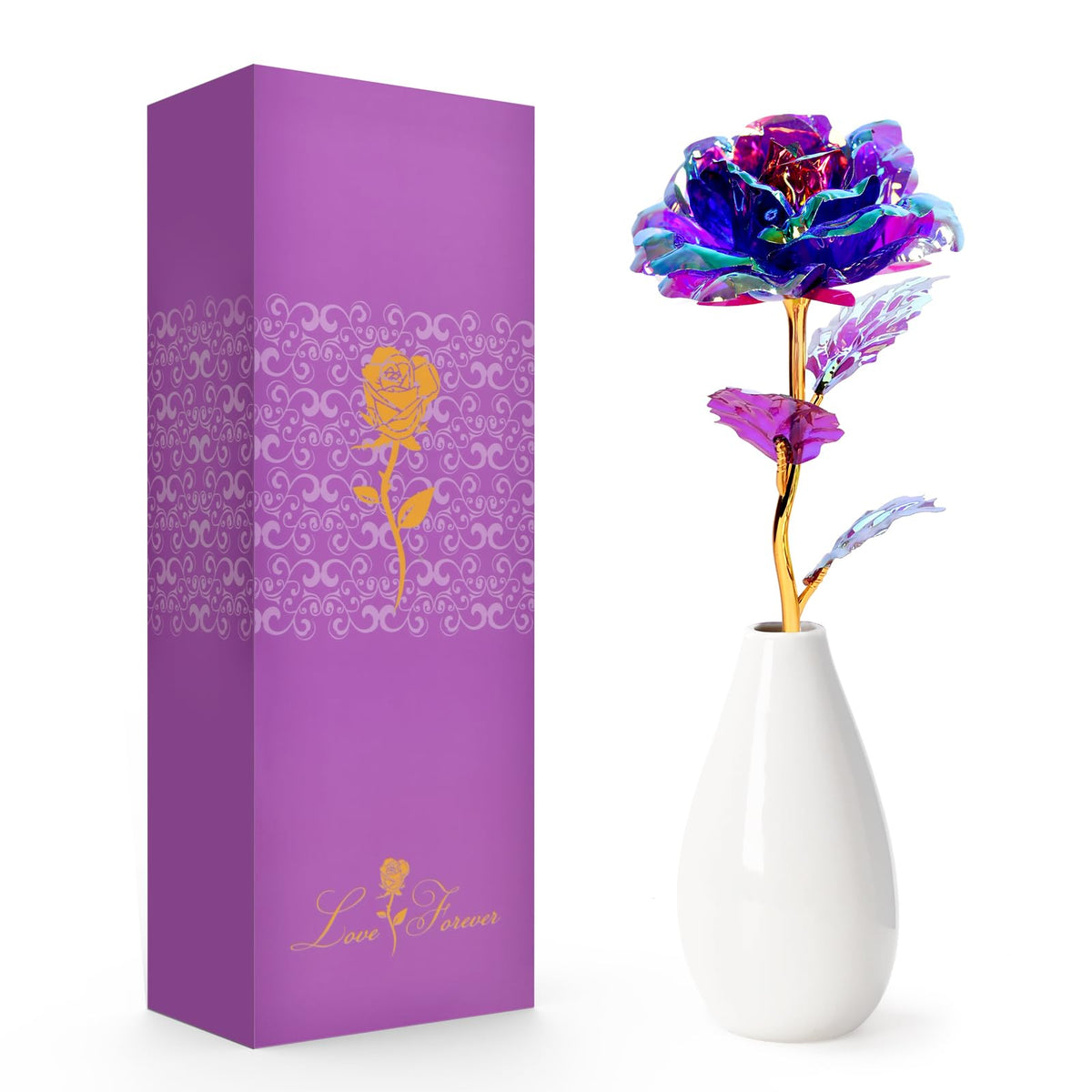 Tmacker artificial rose gift box with luxurious packaging for Mother's Day