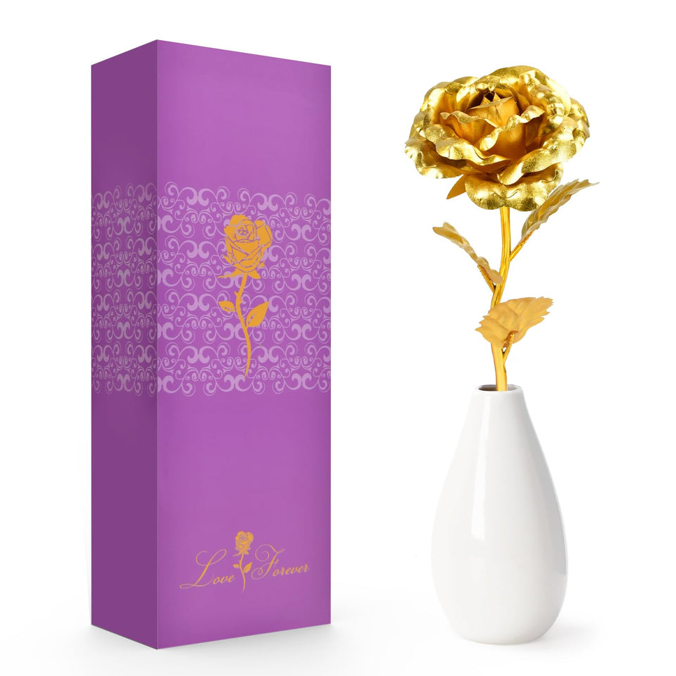 Tmacker rose flower vase in a gift box, ready for Mother's Day gift.