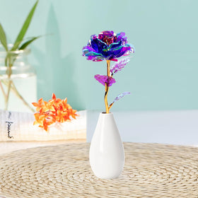 Tmacker rose gift set with vase ready for immediate display