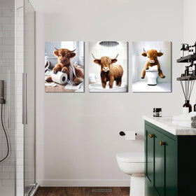 Tmvosn farmhouse cow wall art prints brighten spaces with cozy country appeal.