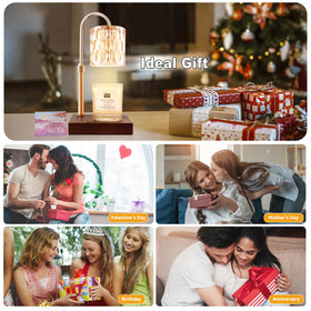 TOACSUCP candle warmer lamp glass shade adds stylish decor touch.