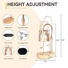TOACSUCP lamp allows dimmable brightness for mood lighting and fragrance