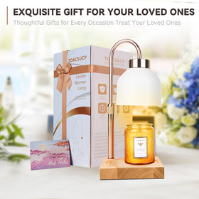 TOACSUCP candle warmer lamp gift-pack indicates elegant packaging for gifting.