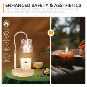 TOACSUCP lamp shown in living room creating ambient scent and warmth