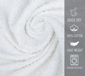 TOALLA highly absorbent towels ready to dry hair efficiently.