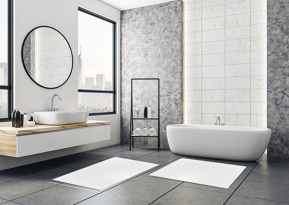 TOALLA hotel-quality bath mat with soft feel for post-shower comfort
