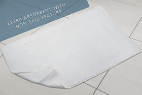 TOALLA non-rubber back bath mat is easy to wash with others