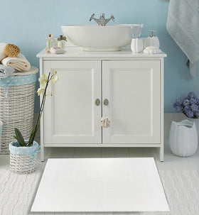 TOALLA 12-pack bath mats provide consistent style across spaces