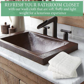 TOALLA washcloths are machine-washable and lint-minimizing