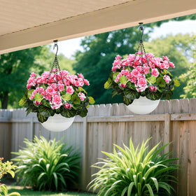 Tobilu 23.6-inch height hanging basket creates impactful vertical decor.