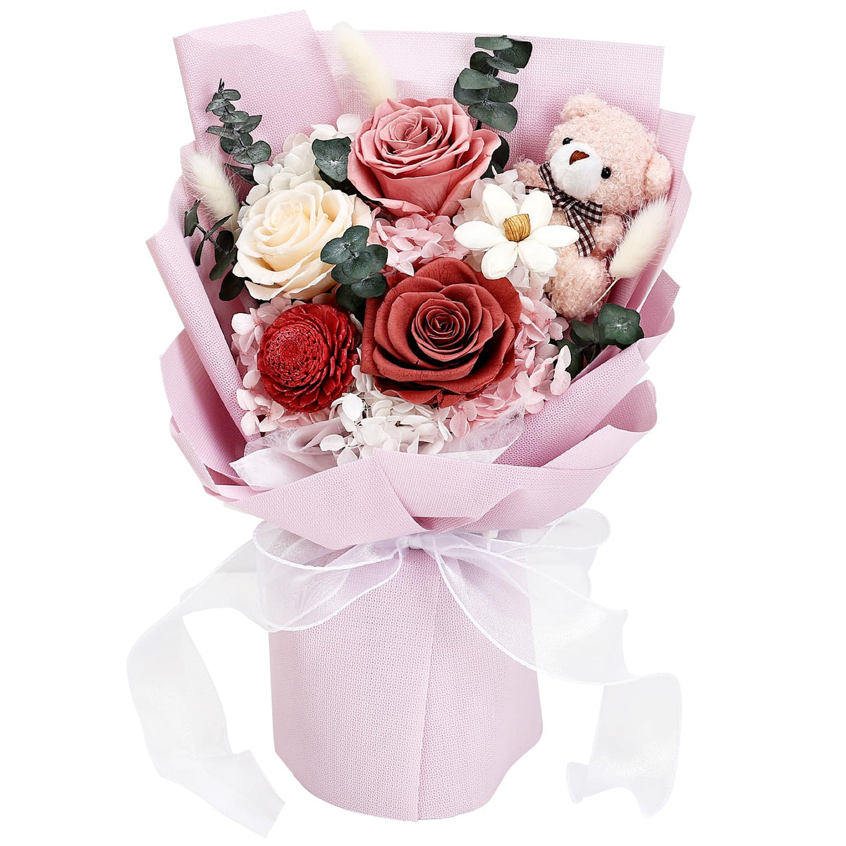 Tobilu Forever Flowers graduation bouquet with preserved roses for lasting keepsake