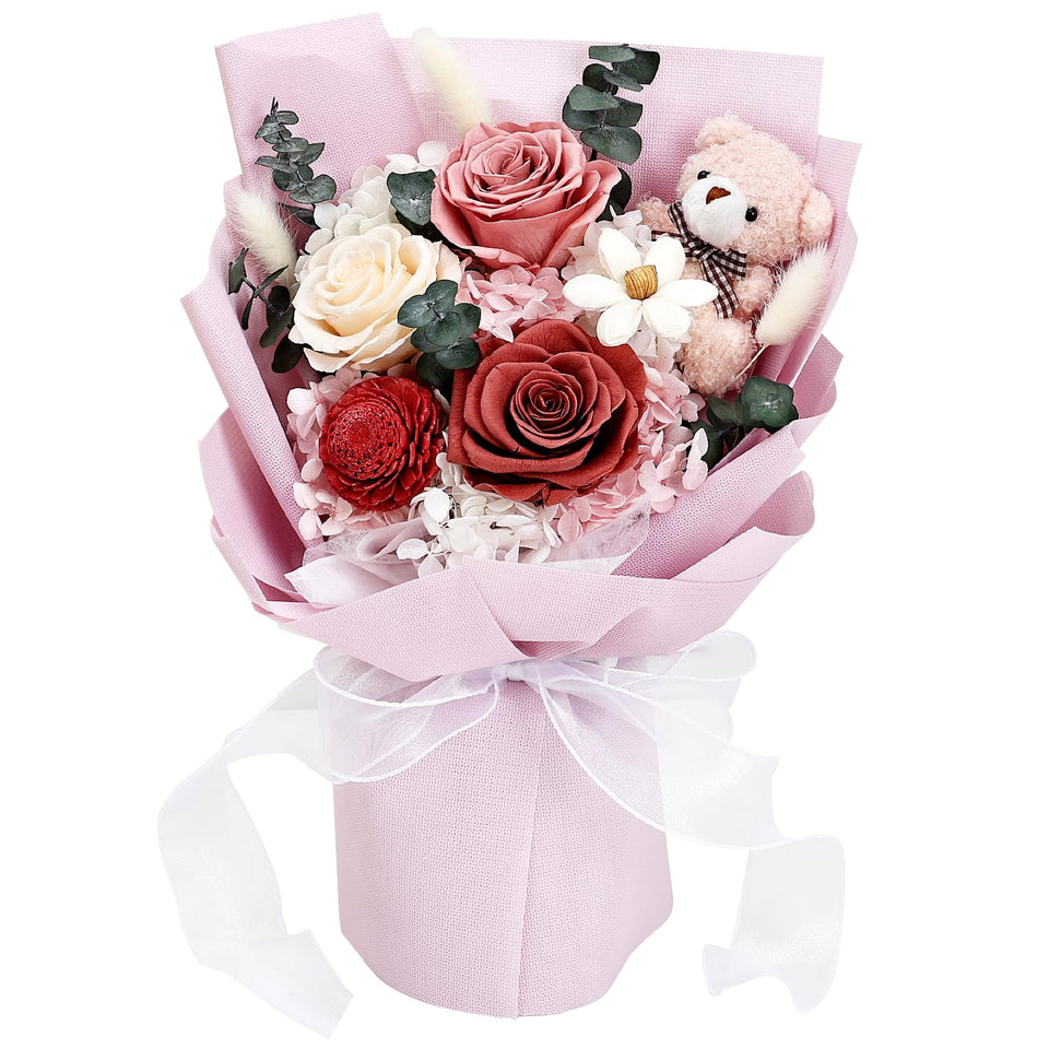 Tobilu Forever Flowers graduation bouquet with preserved roses for lasting keepsake
