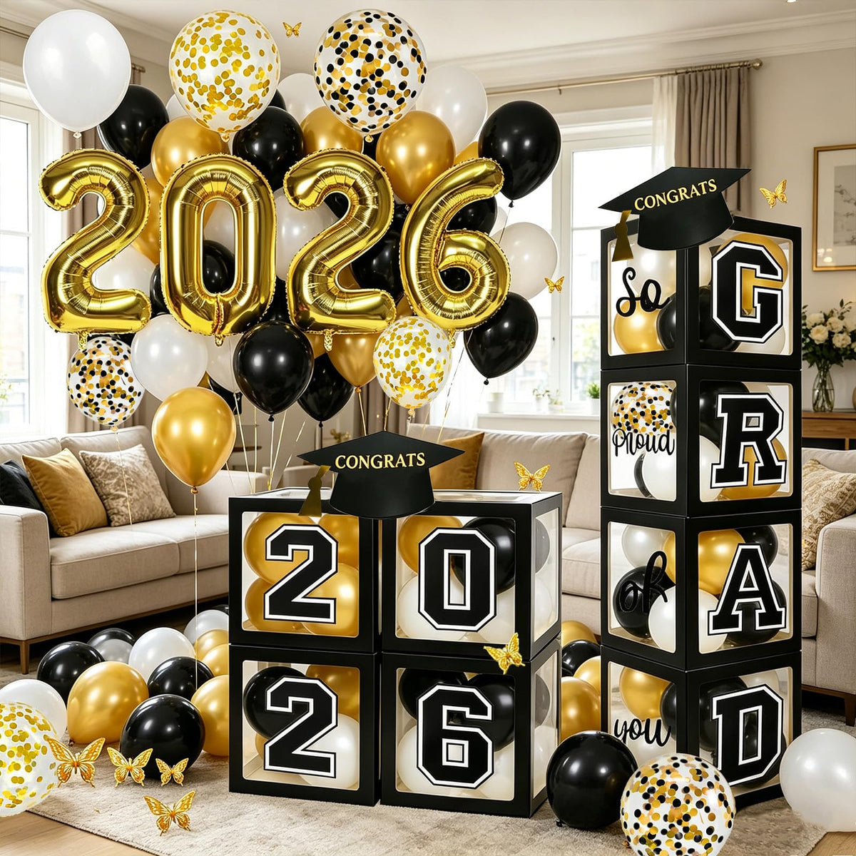 TOCGAID letters Grad decor for a bold graduation display.