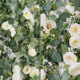 TOCHGREEN curved garland design for draped installations
