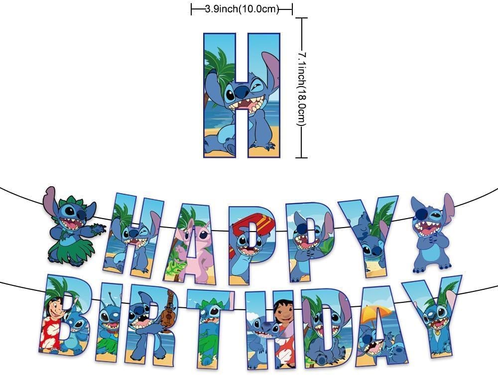 TOCKFIT Stitch stickers and cupcake toppers personalize treats and decor.
