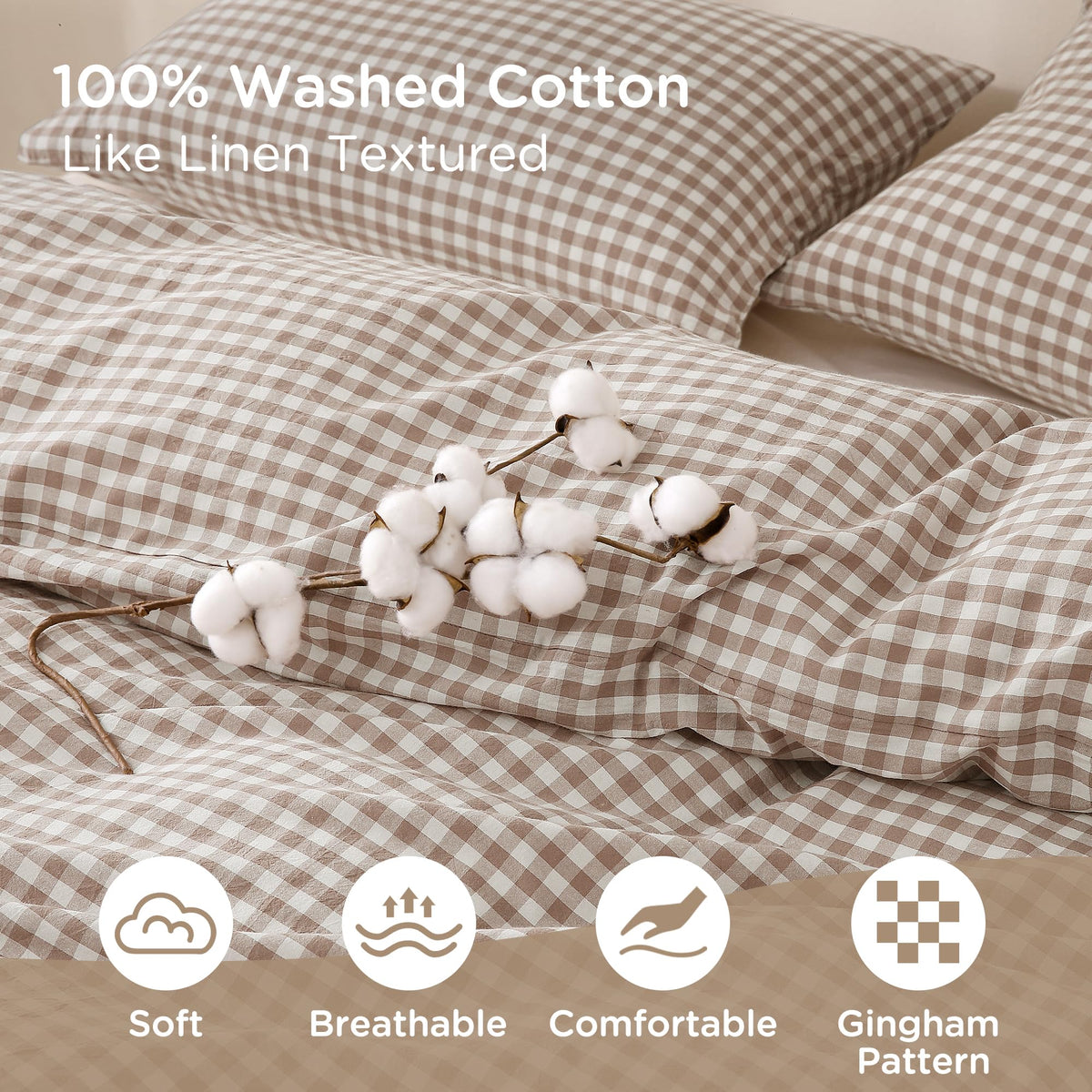 TOCOMOA eight corner ties help keep the duvet in place