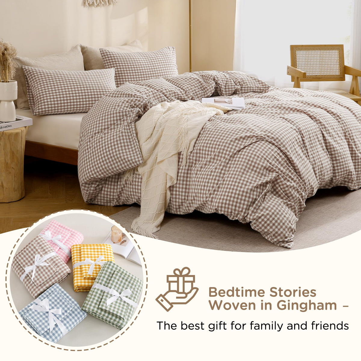 TOCOMOA king-size 3-piece set shown for bedroom-ready presentation