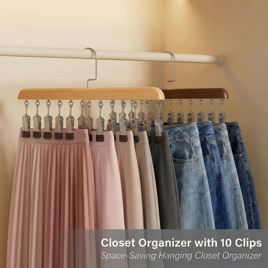 Tocualvoss hat and scarf clips help organize seasonal accessories neatly.