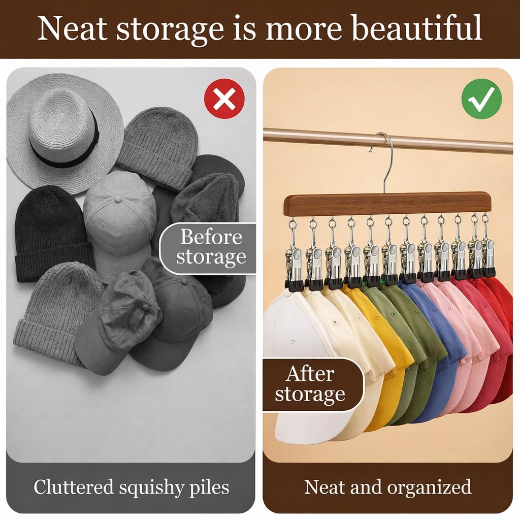 Tocualvoss vertical storage hangers organize jeans, skirts, and leggings efficiently.