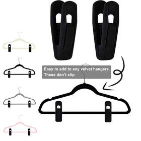 TOFIIGREM anti-slip velvet clips keep clothes protected and neatly spaced.