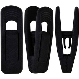 TOFIIGREM black velvet hanger clips securely grip garments with non-slip strength.