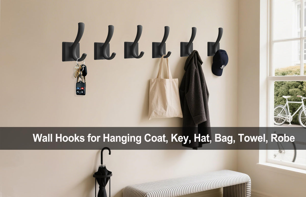 TOFIIGREM towel hook set for bathroom use and towel organization