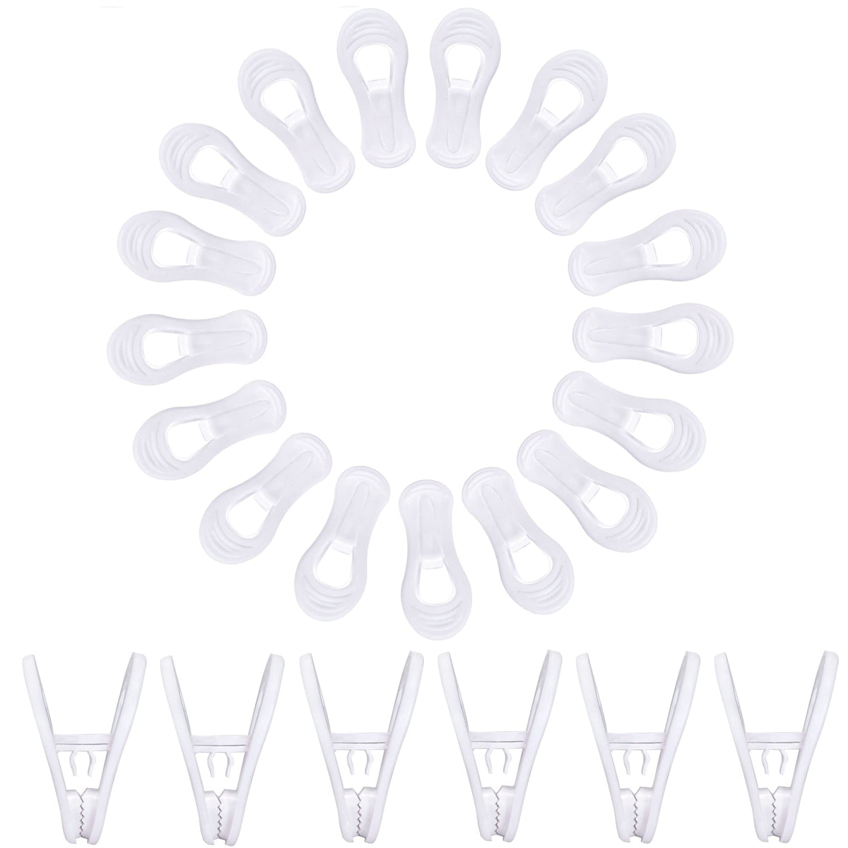 TOFIIGREM Clips clamp bags and documents for quick everyday organization.