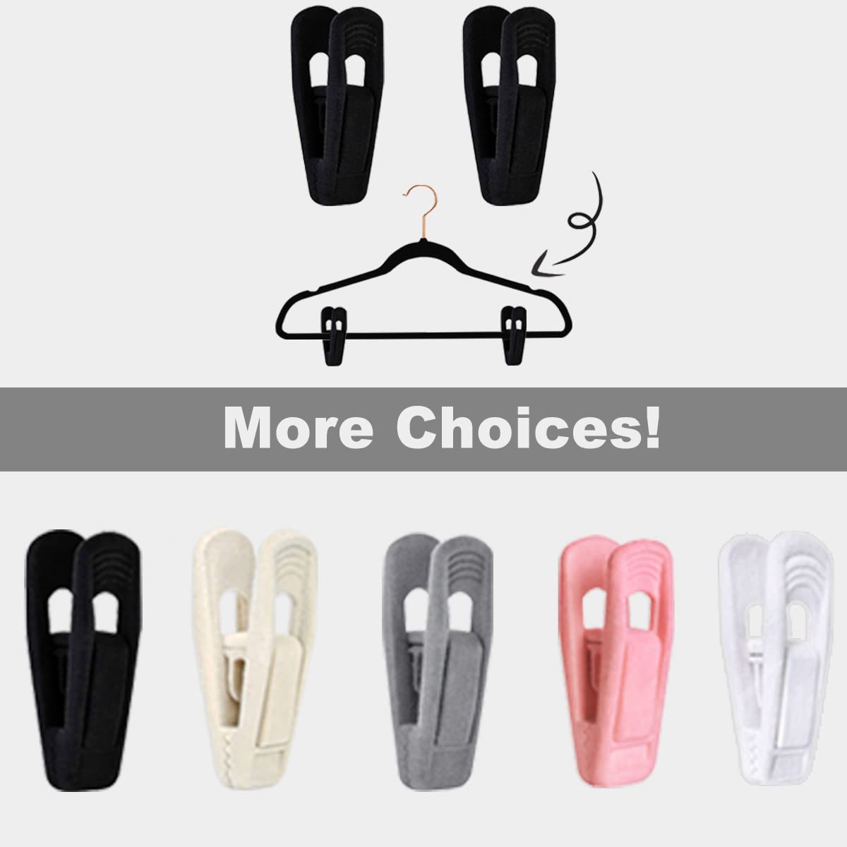 TOFIIGREM closet-organization velvet clips improving space management