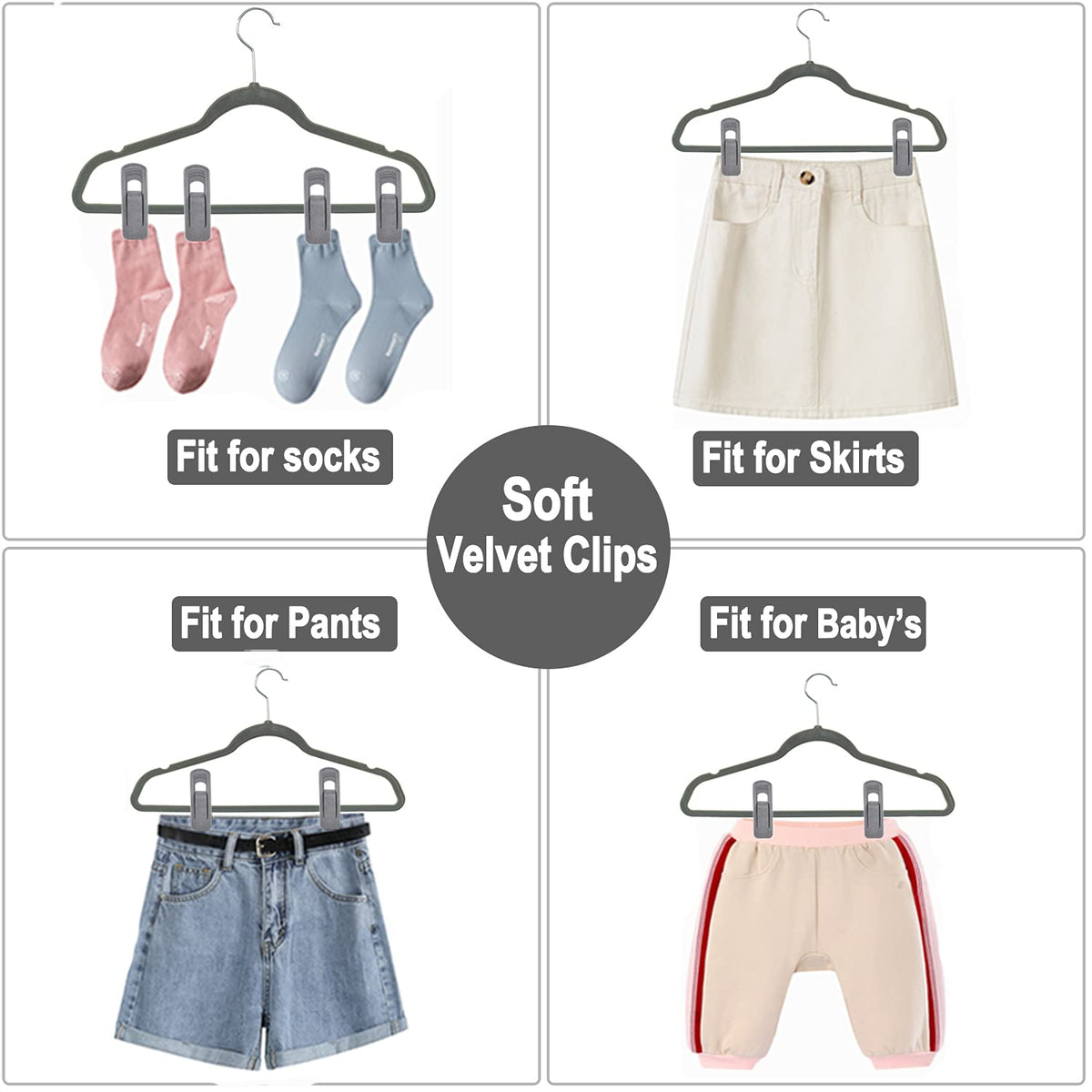 TOFIIGREM easy-to-attach clips simplify wardrobe organization