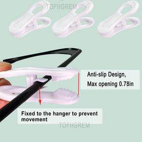 TOFIIGREM Kid-friendly clips simplify organizing children's clothes.