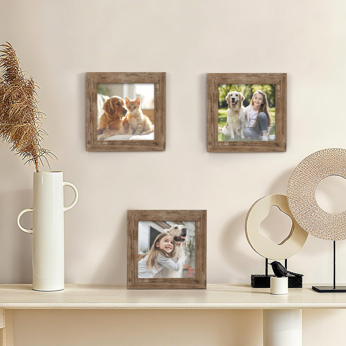 TOFOREVO 4x4 frame sturdy MDF wood construction for lasting display