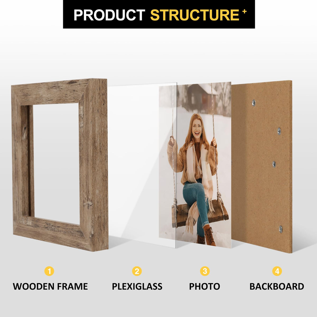 TOFOREVO 4x4 frame wall mount option for horizontal or vertical layouts