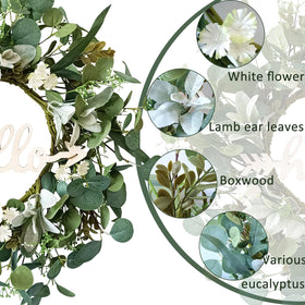 TOKCARE wreath packaged securely with arrival fluff to restore fullness.