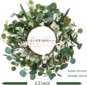 TOKCARE wreath suitable for indoor use or sheltered outdoor spaces.