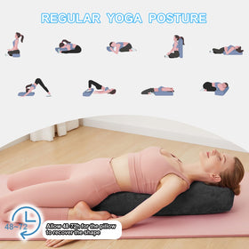 Side view of the TokSay bolster showing its shape and support.
