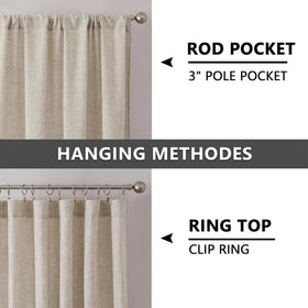 Soft light filtering by Tollpiz curtains creates warm ambiance