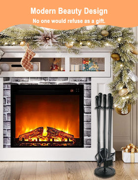 Tomersun tool kit assembly demonstrates easy setup beside the fireplace.