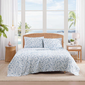 Tommy Bahama Surfside Blue king fitted sheet with deep pockets for secure fit