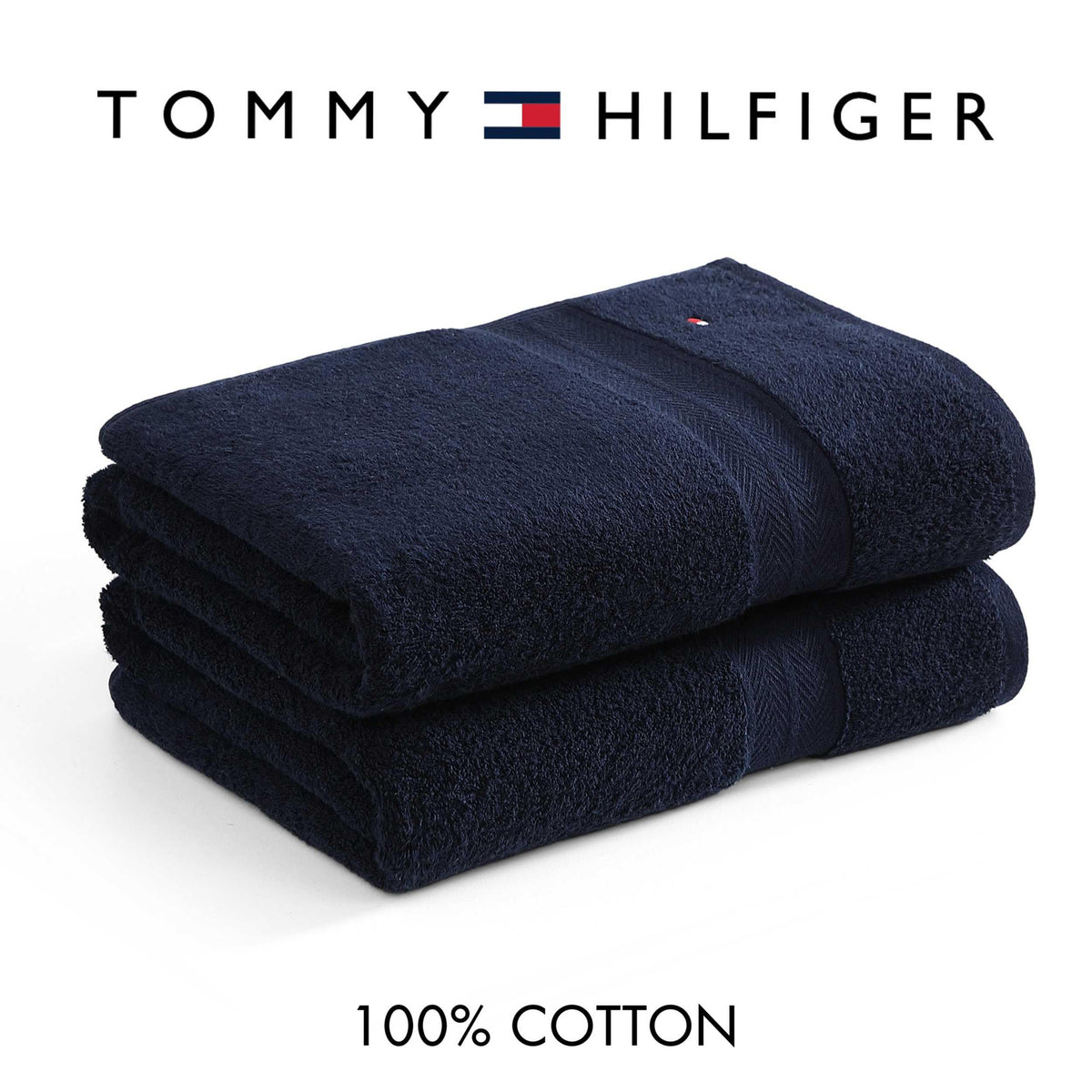 Tommy Hilfiger zero-twist 575gsm close-up showcases plush, durable fibers.