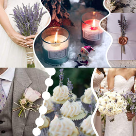 TOMOON lavender bouquet wedding centerpiece demonstrates rustic elegance.