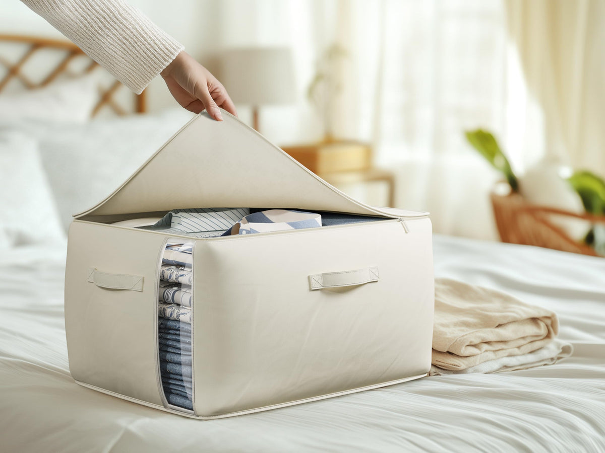 TomVista side-window organizer lets you identify contents without opening.