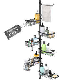 TONDID shower caddy corner with 6 baskets for organized shower essentials.