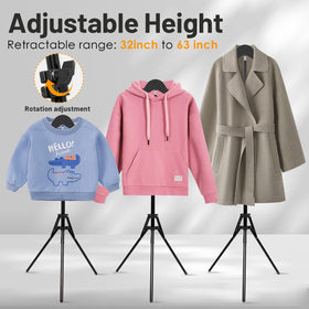 tondid tshirt mannequin torso stand demonstrates a foldable space-saving boutique solution