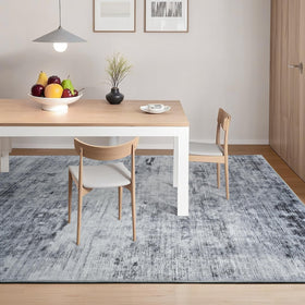 Toneed Abstract Area Rug non-slip backing stays secure on wood or tile.